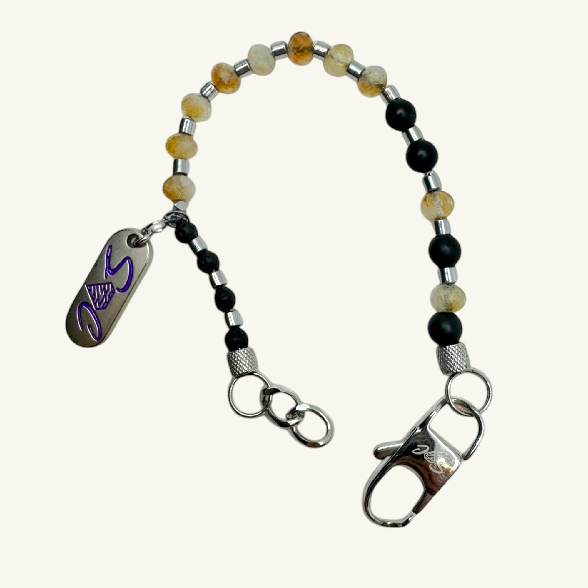 Bracciale quarzo citrino Sharifa Crystals
